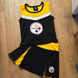 Team Apparel Black and Yellow Cheerleader Costume
